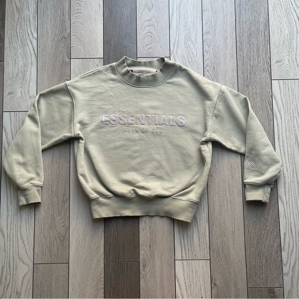 Essentials Kids Light Green Pullover
